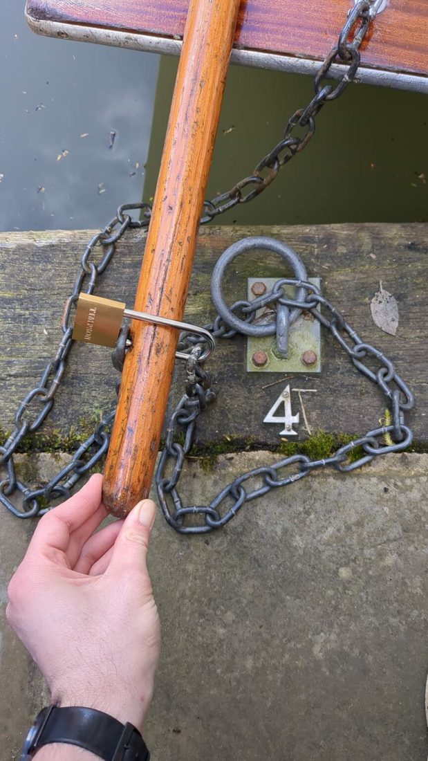 The Rooster moored at ring 4